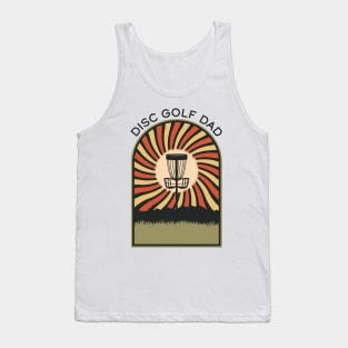 Disc Golf Dad | Disc Golf Vintage Retro Arch Mountains Tank Top